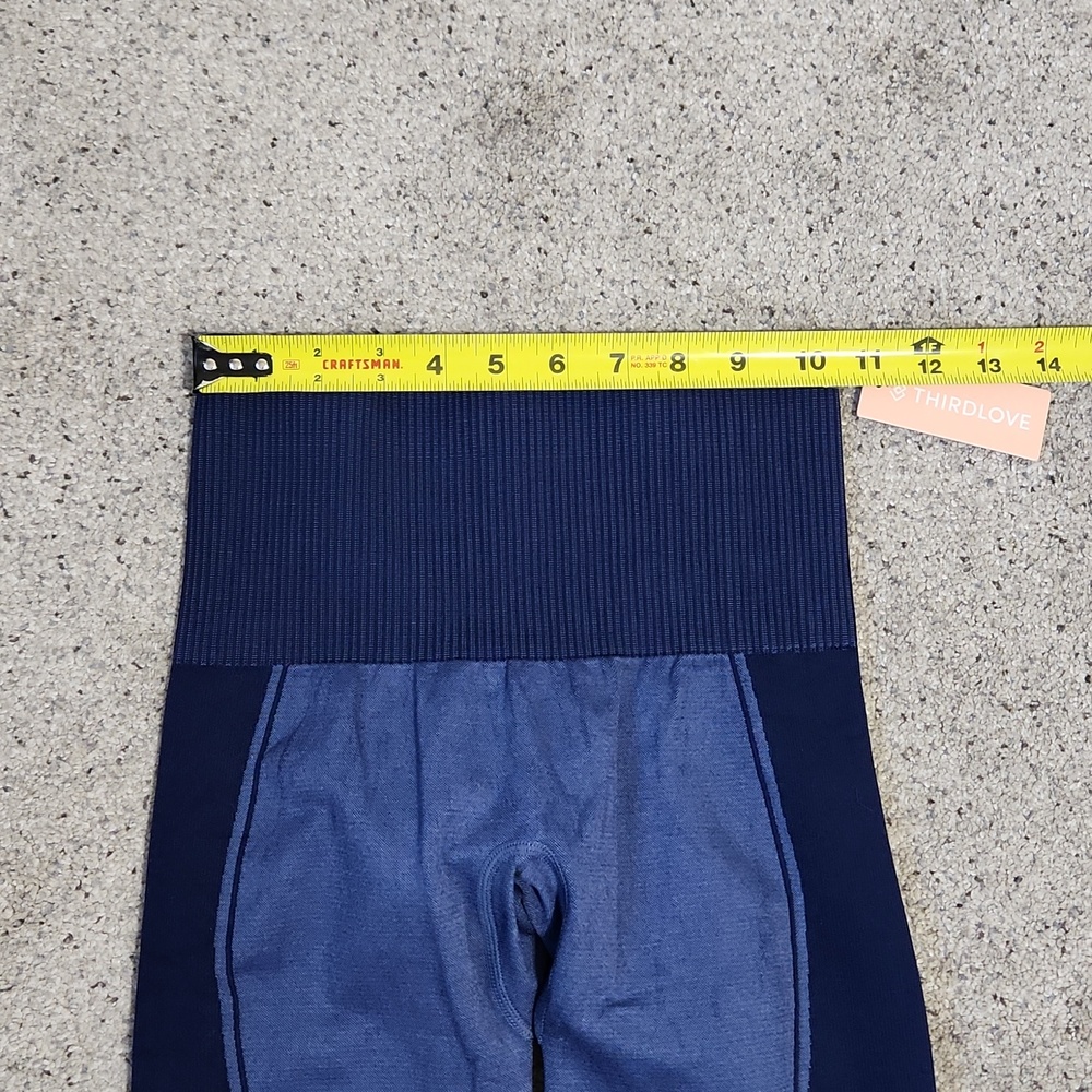 New ThirdLove Flex Legging Stellar Blue Seamless Compression High Waist Size XS - Picture 9 of 12